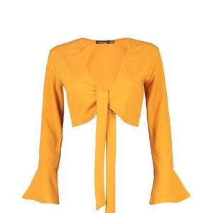 Long sleeve crop top